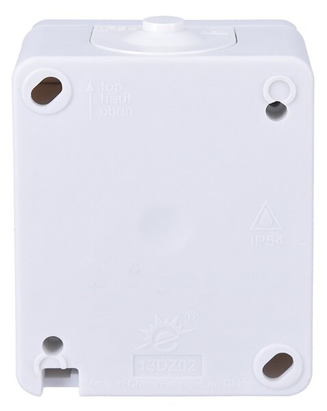 SOLIGHT Vypínač do vlhka IP54, č. 1 jednopólový, šedý