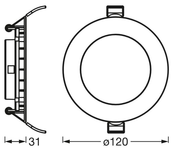 Osram - LED Podhledové svítidlo SLIM LED/8W/230V 6500K pr. 12 cm