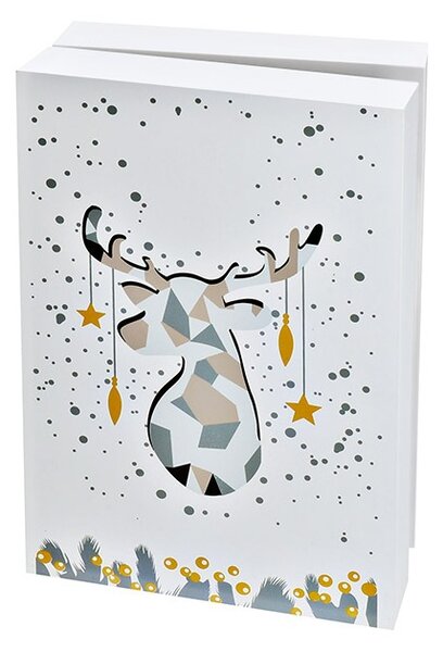 SOLIGHT LED adventní kalendář - kniha, 8x LED, 40x30cm, 2x AAA