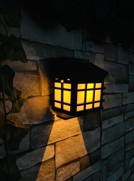 LED Solární nástěnná lampa se soumrakovým senzorem LED/1,2V 600 mAh IP44