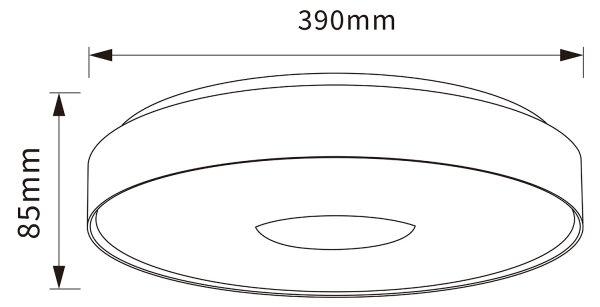 Brilagi - LED Stmív. stropní svítidlo JAMIS LED/48W/230V pr. 39 cm černá + DO