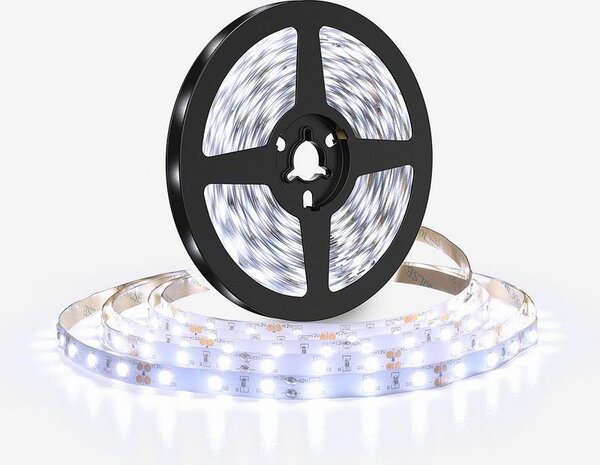 SOLIGHT LED světelný pás 5m, 120LED/m, 10W/m, 1100lm/m, IP20, denní modrá