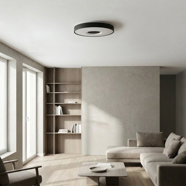 Brilagi - LED Stmív. stropní svítidlo JAMIS LED/48W/230V pr. 39 cm černá + DO