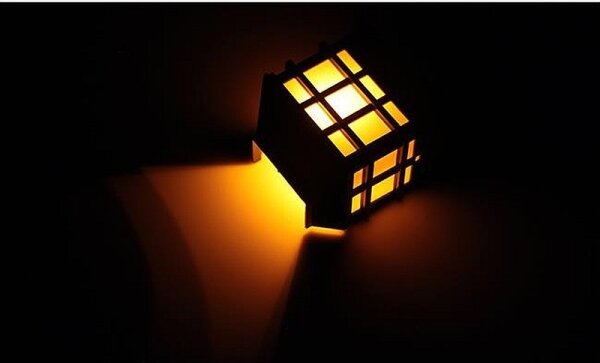 LED Solární nástěnná lampa se soumrakovým senzorem LED/1,2V 600 mAh IP44
