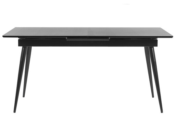 Rozkládací jídelní stůl MALDON Černá 160/200 cm 90 cm