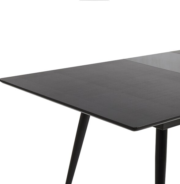 Rozkládací jídelní stůl MALDON Černá 160/200 cm 90 cm