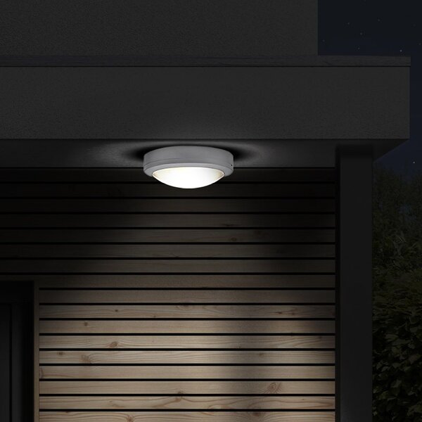 SOLIGHT LED venkovní osvětlení Siena 13W, 910lm, 4000K, IP54, 17cm, kruhové bílé