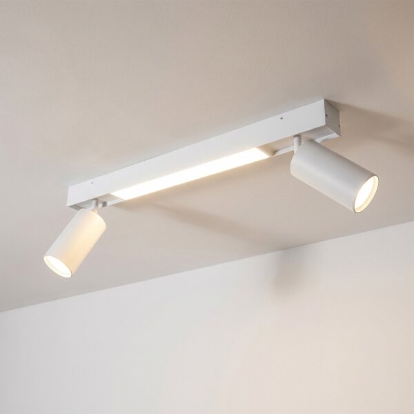 Brilagi - LED Bodové svítidlo SELE 2xGU10/30W/230V + LED/15W bílá
