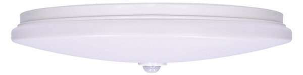 SOLIGHT LED stropní světlo PLAIN s PIR sensorem, 18W, 1260lm, 3000K, kulaté, 33cm