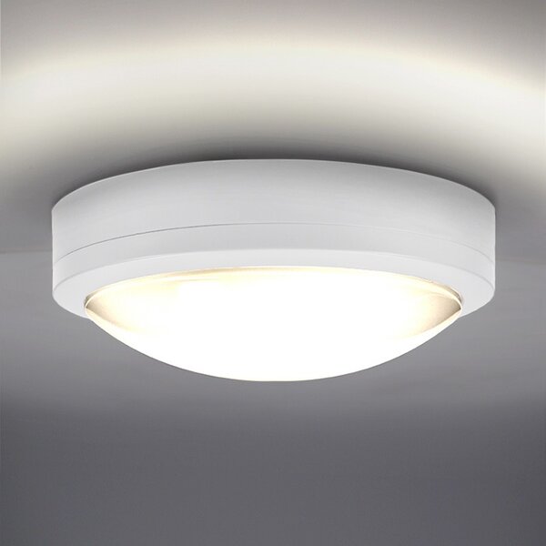 SOLIGHT LED venkovní osvětlení Siena bílé 20W, 1500lm, 4000K, IP54, 23cm
