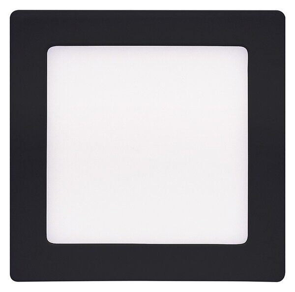 SOLIGHT LED mini panel CCT, přisazený, 12W, 900lm, 3000K, 4000K, 6000K, čtvercový černý
