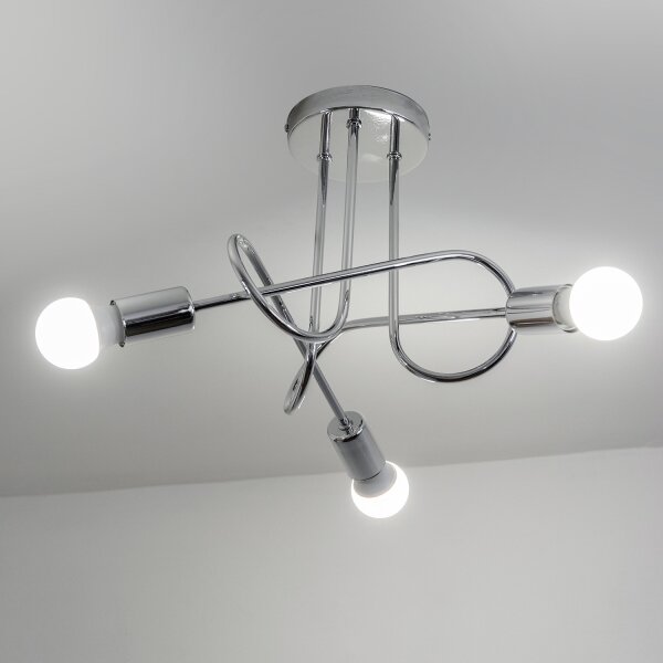 Přisazený lustr OXFORD 3xE27/15W/230V lesklý chrom