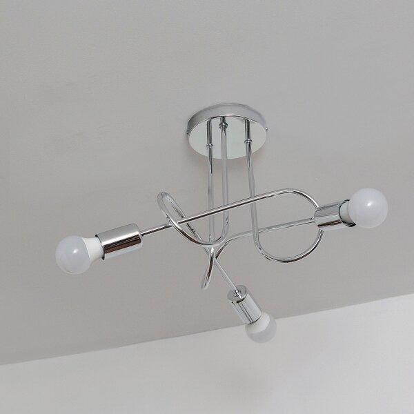 Přisazený lustr OXFORD 3xE27/15W/230V lesklý chrom