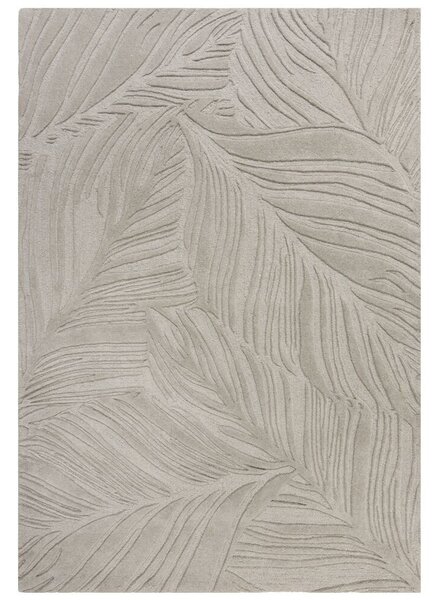 Flair Rugs, Kusový koberec Solace Lino Leaf Grey, 120x170, šedá, ložnice