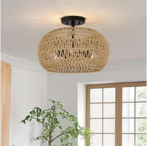 Quoizel QZ-CASABLANCA-3SF-PBZ - Stropní svítidlo CASABLANCA 3xE27/60W/230V