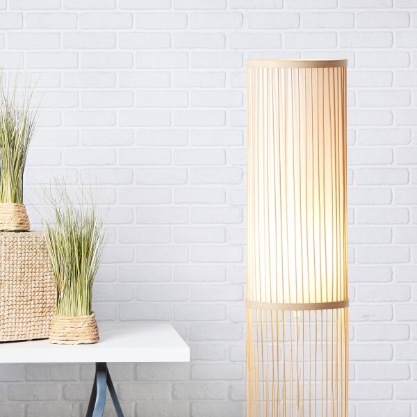 Brilliant - Stojací lampa NORI 1xE27/40W/230V bambus