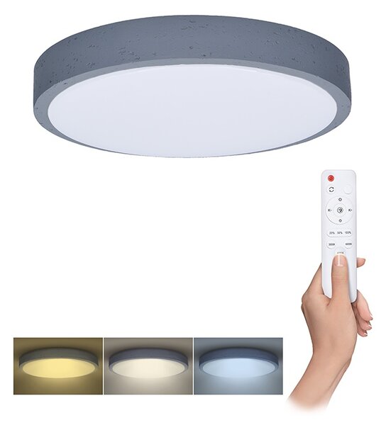 SOLIGHT LED osvětlení Grey CCT, 48W, 3360lm, 38cm
