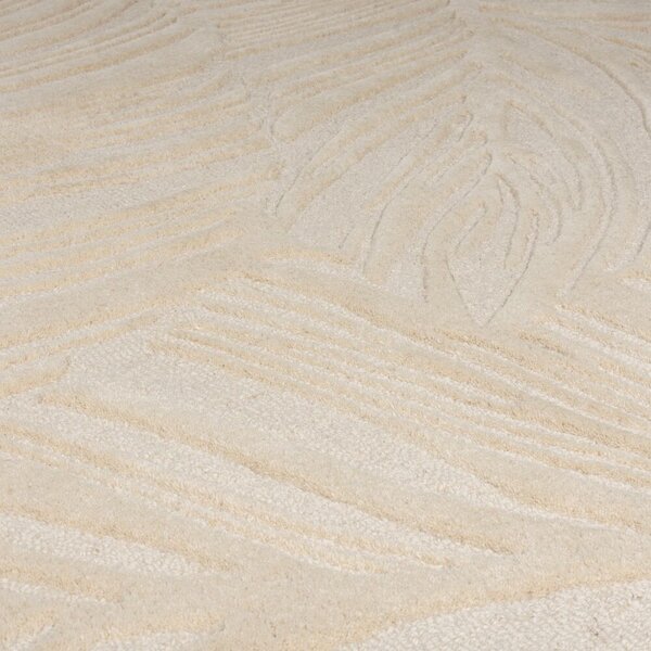 Flair Rugs, Běhoun Solace Lino Leaf Natural, 60x230, béžová, chodba / předsíň