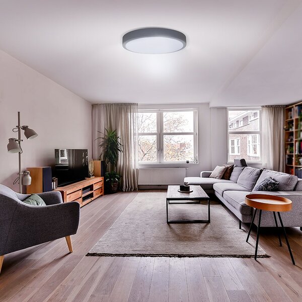 SOLIGHT LED osvětlení Grey CCT, 48W, 3360lm, 38cm