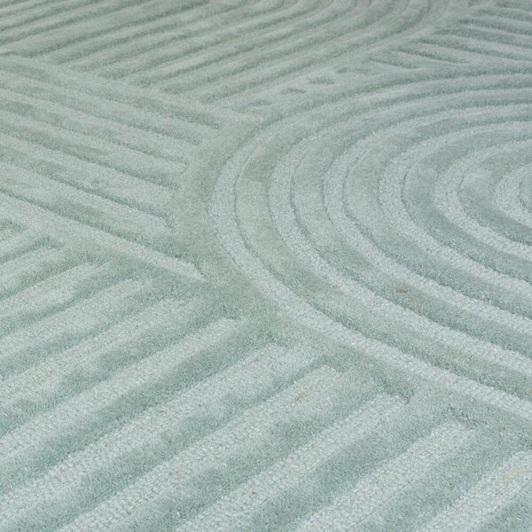 Flair Rugs, Kusový koberec Solace Zen Garden Duck Egg, 120x170, zelená, ložnice