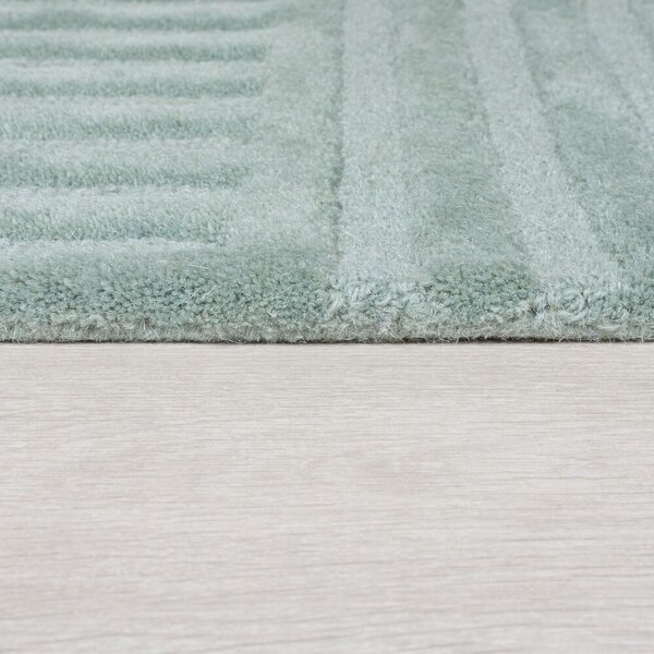 Flair Rugs, Kusový koberec Solace Zen Garden Duck Egg, 120x170, zelená, ložnice