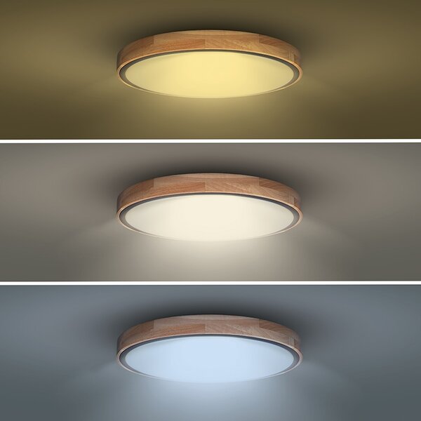 SOLIGHT LED osvětlení Iron Oak CCT, 48W, 3360lm, 40cm