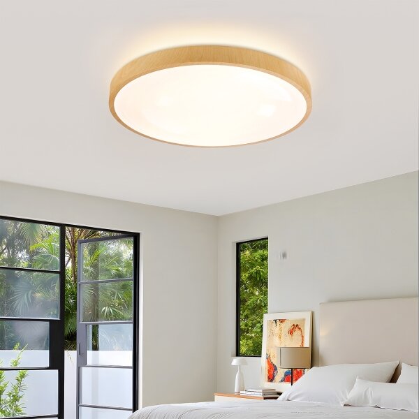 Brilagi-LED Stmívat. svítidlo GLASS POOL DOUBLE LED/60W/230V 50 cm dek. dřeva+DO