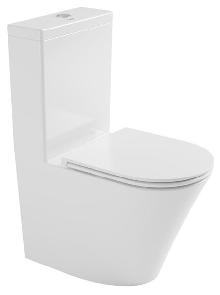 Bruckner Bruckner, FEIN mísa pro kombi WC, Rimless, 61x36cm, spodní/zadní odpad, bílá, 201.424.4