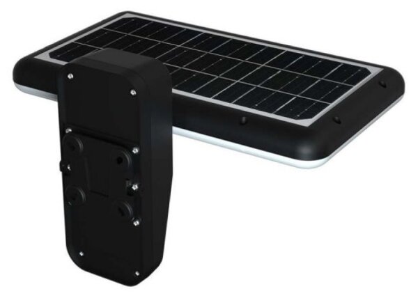 LED Solární nástěnné svítidlo se senzorem LED/15W/3,2V 4000K/6000K IP65 černá