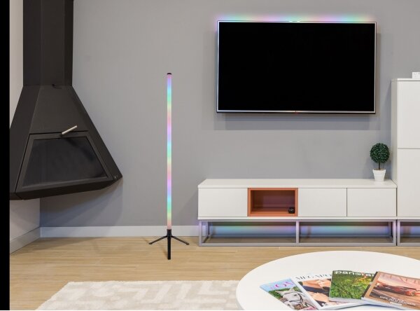 Globo 28062 - LED RGB Stojací lampa ROCKY LED/7W/5V + DO