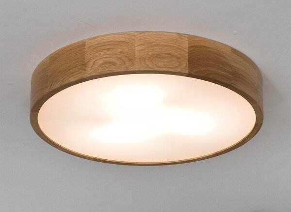 Stropní svítidlo OAK 3xE27/60W/230V dub pr. 47,5 cm