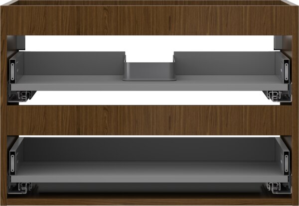 Mexen Box-A, závěsná skříňka 70 cm, 2 zásuvky, ořech, 91AX0-0700-470-2-86