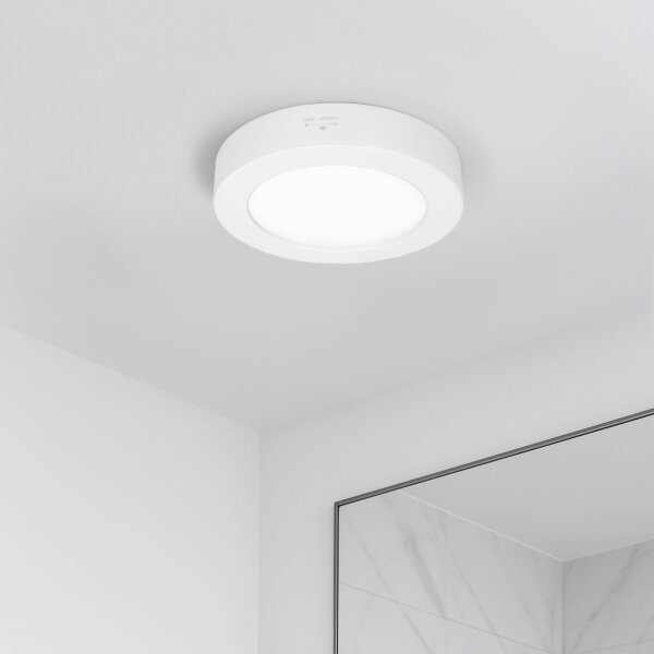 Solight WD240-W - LED Panel 2v1 LED/12W/230V 3000/4000/6000Kpr.17cm IP54 bílá