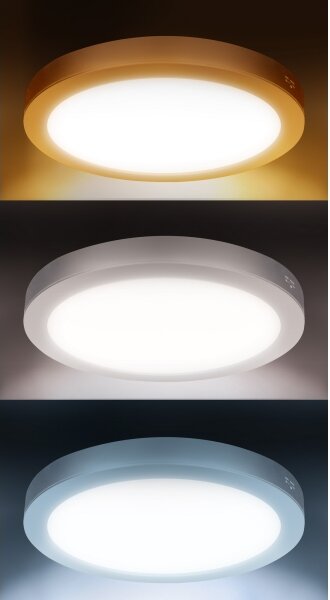 Solight WD242-W - LED Panel 2v1 18W/230V 3000/4000/6000K pr.22,5 cm IP54 bílá
