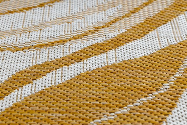 Dywany Łuszczów, Kusový koberec Sion Sisal Marble 22169 ecru/yellow – na ven i na doma, 80x150, žlutá, chodba / předsíň