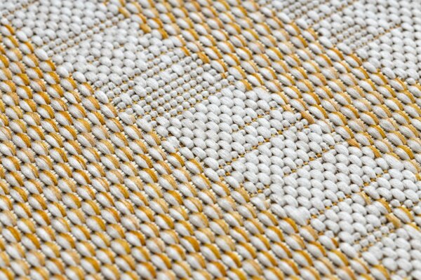 Dywany Łuszczów, Kusový koberec Sion Sisal Marble 22169 ecru/yellow – na ven i na doma, 80x150, žlutá, chodba / předsíň
