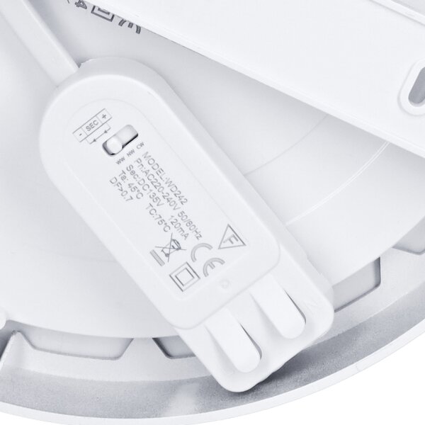 Solight WD242-S - LED Panel 2v1 18W/230V 3000/4000/6000K pr. 22,5 cm IP54 stř