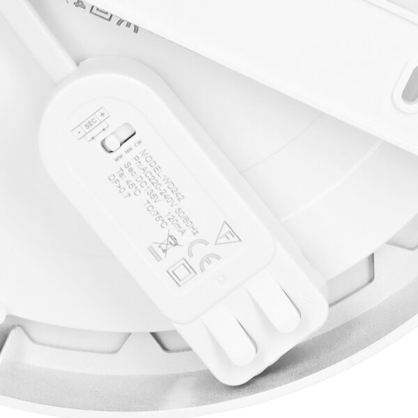 Solight WD242-W - LED Panel 2v1 18W/230V 3000/4000/6000K pr.22,5 cm IP54 bílá