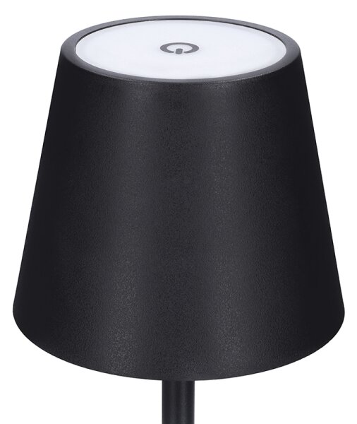 Solight WO69-B - LED Stm. nab. dot. stol. lampa LUCCA LED/3,7V 2000 mAh černá