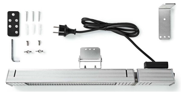 Nedis HTPA30ESS - Venkovní elektrické topné těleso 2000W/230V IP65 + DO