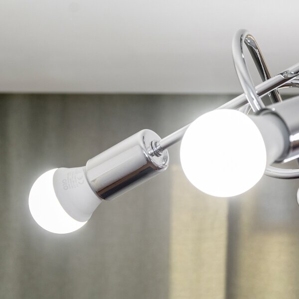 Přisazený lustr OXFORD 5xE27/15W/230V lesklý chrom