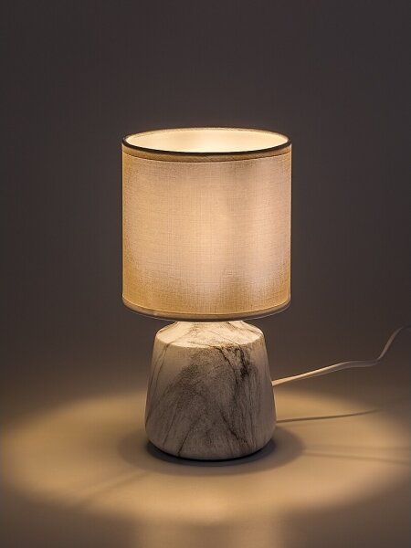 Rabalux 74067 - Stolní lampa NALISA 1xE14/40W/230V bílá/dekor mramoru