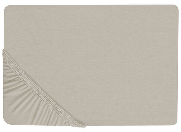 Prostěradlo s gumou JANBU Bavlna 90 x 200 cm Taupe