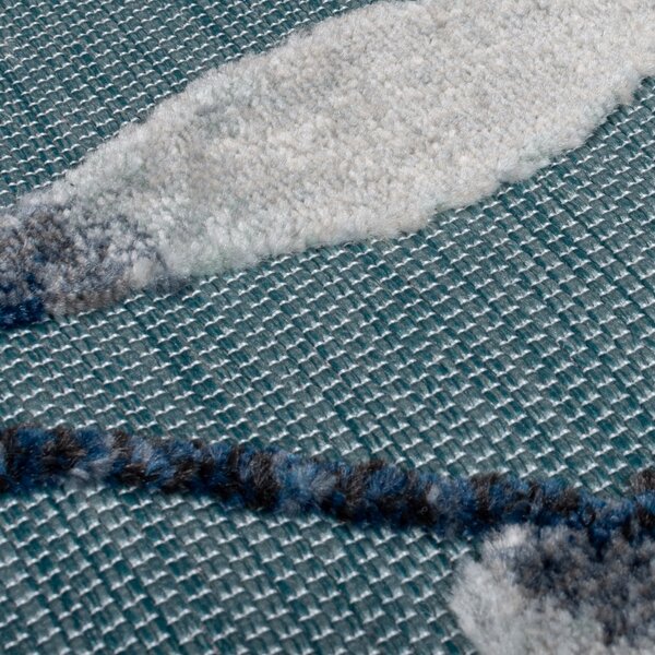 Flair Rugs, Kusový koberec Plaza Willow Blue – na ven i na doma, 120x170, modrá, exteriér