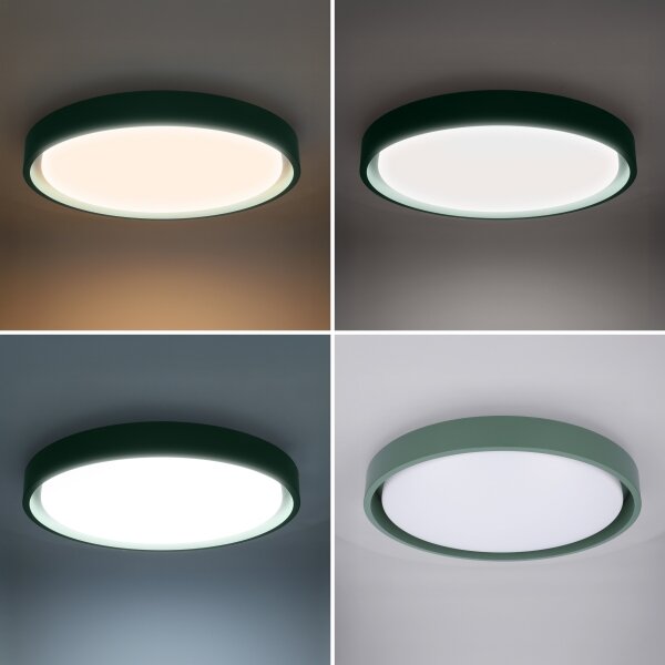 Brilagi - LED Stmív. svítidlo MATTEO LED/48W/230V 3000-6500K pr. 41 cm zelená+DO