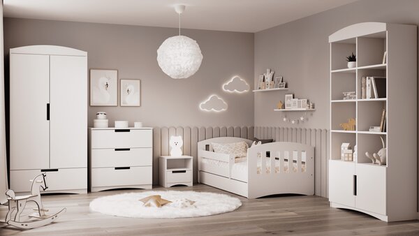 Kocot kids Dětská postel Classic I bílá, varianta 80x140, bez šuplíků, bez matrace