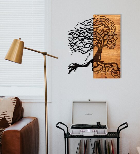 ASIR Nástěnná dekorace dřevo STROMOVÁ VÍLA 47 x 58 cm