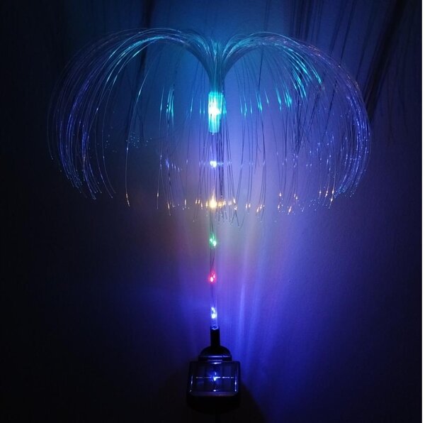 LED RGB Solární svítidlo LED/1,2V 300 mAh IP44 černá