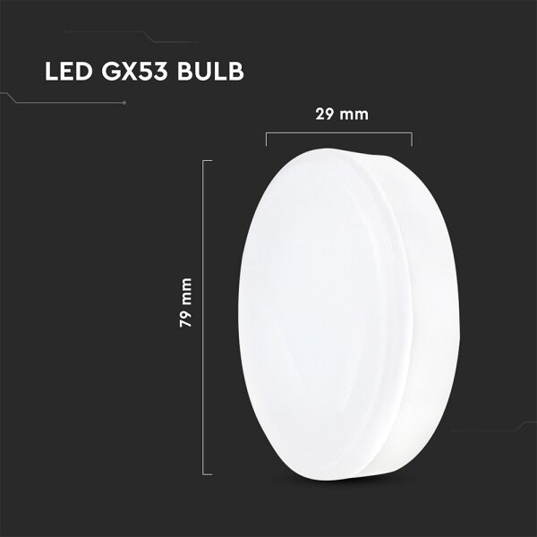 LED Žárovka GX53/6,4W/230V 4000K