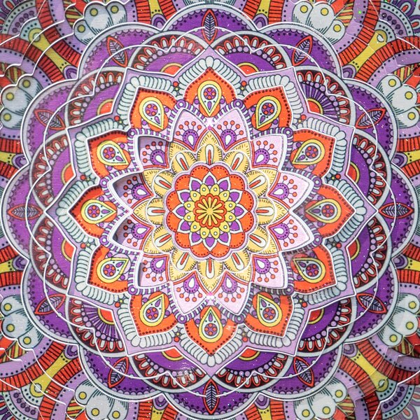 Zahradní větrná dekorace Mandala Kashmir 20 cm